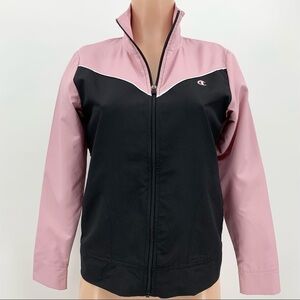 Champion Pink & Black Lightweight Zipper Jacket Size Small
